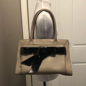 Kate Spade - Putty Leather w/ Patent Leather Bow